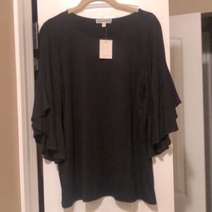 NWT Pleione black top, size Small
